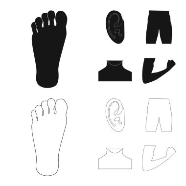 İnsan ve yarım işareti vektör tasarımı. İnsan topluluğu ve hisse senedi için kadın vektör simgesi.