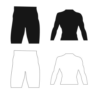 İnsan ve yarım logo vektör tasarımı. Web için insan ve kadın hisse senedi simgesi kümesi.