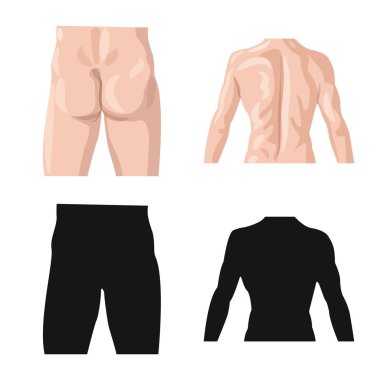 İnsan ve yarım işareti vektör Illustration. Kadın hisse senedi vektör çizim ve insan topluluğu.