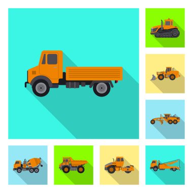 Yapı ve inşaat logo vektör Illustration. Yapı ve makine hisse senedi simgesi için web topluluğu.