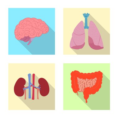 Vücut ve insan işareti vektör çizimi. Vücut ve tıbbi hisse senedi vektör çizim.