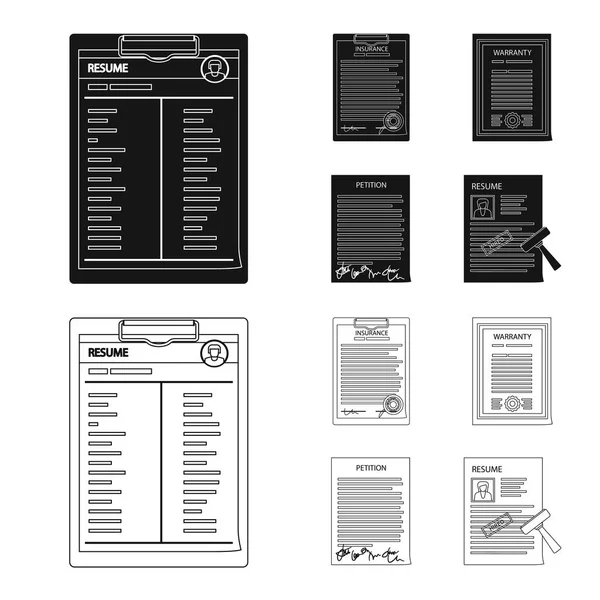 Objeto isolado do logotipo do formulário e do documento. Coleta de forma e símbolo de estoque de marca de web . —  Vetores de Stock