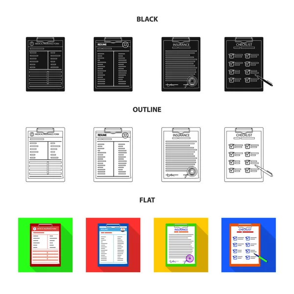 Vector design formáját és a dokumentum ikon. A képernyőn, és mark tőzsdei szimbólum a web. — Stock Vector