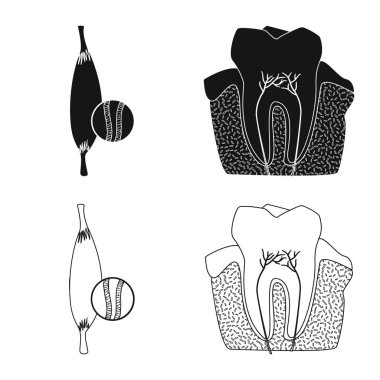 Vücut ve insan işareti yalıtılmış nesne. Vücut ve tıbbi hisse senedi vektör çizim.