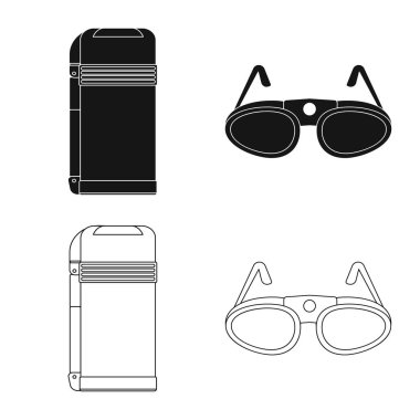 Dağcılık ve en yüksek işareti yalıtılmış nesne. Dağcılık ve kamp kümesi web için hisse senedi simgesi.