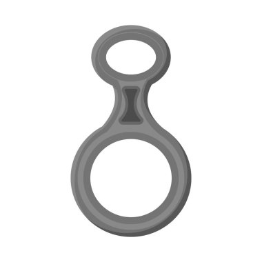 Dağcılık ve tepe simgesi yalıtılmış nesne. Dağcılık ve kamp set vektör simge stok için.