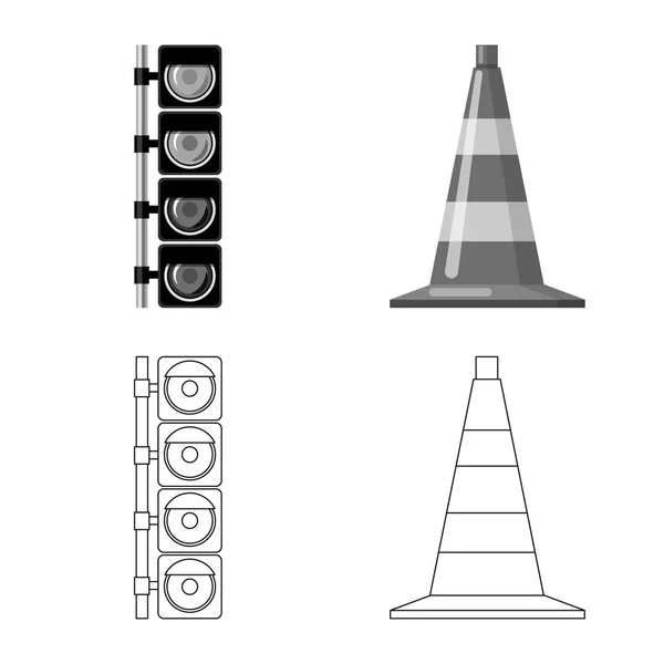 Oggetto isolato di auto e logo del rally. Raccolta di auto e corsa stock vettoriale illustrazione . — Vettoriale Stock
