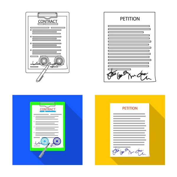 Na białym tle obiekt formularza i dokument logo. Kolekcja formularz i mark Stockowa ilustracja wektorowa. — Wektor stockowy