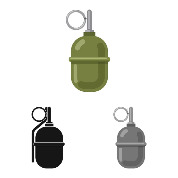 Vektor-Design von Waffe und Gewehrlogo. Sammlung von Waffen und Armee Vektor-Symbol für Lager. — Stockvektor