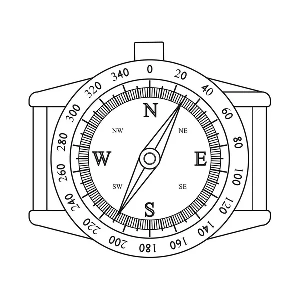 Ilustración vectorial de montañismo y pico de señal. Colección de montañismo e ilustración de vectores de acampada . — Vector de stock