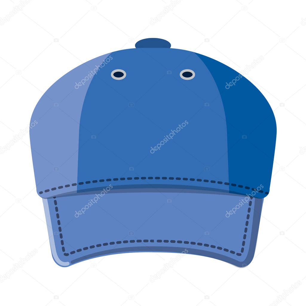 Vector design of headgear and cap logo. Set of headgear and accessory vector icon for stock.