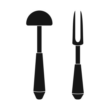 Mutfak ve yemek logosu yalıtılmış nesne. Web için mutfak ve cihaz hisse senedi simgesi kümesi.