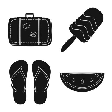 Ekipman ve yüzme simge vektör tasarımı. Ekipman ve etkinlik hisse senedi vektör çizim.