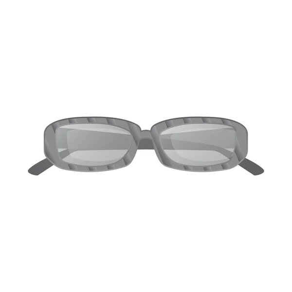 Vector ontwerp van bril en zonnebril logo. Aantal glazen en accessoire voorraad vectorillustratie. — Stockvector
