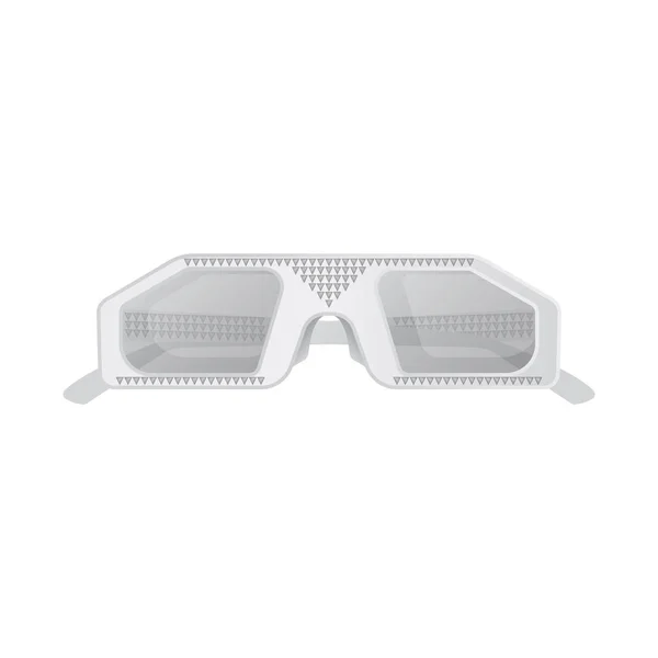 Απομονωμένο αντικείμενο του συμβόλου γυαλιά και γυαλιά ηλίου. Σετ ποτήρια και αξεσουάρ διάνυσμα εικονίδιο για το Χρηματιστήριο. — Διανυσματικό Αρχείο