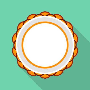 Amblem ve rozet logosu yalıtılmış nesne. Amblem ve etiket stok vektör çizim seti.