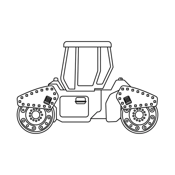 Progettazione vettoriale dell'icona di costruzione e costruzione. Set di icone vettoriali di costruzione e macchinari per magazzino . — Vettoriale Stock