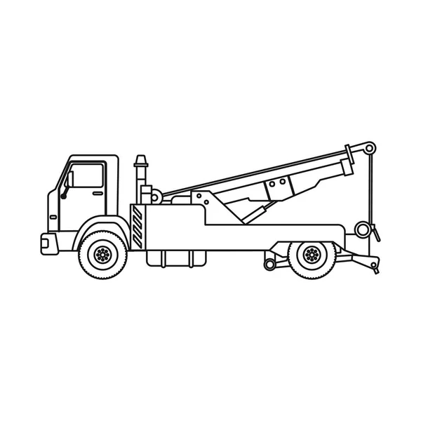 Ilustración vectorial del icono de construcción y construcción. Colección de construcción y maquinaria icono vectorial para stock . — Archivo Imágenes Vectoriales