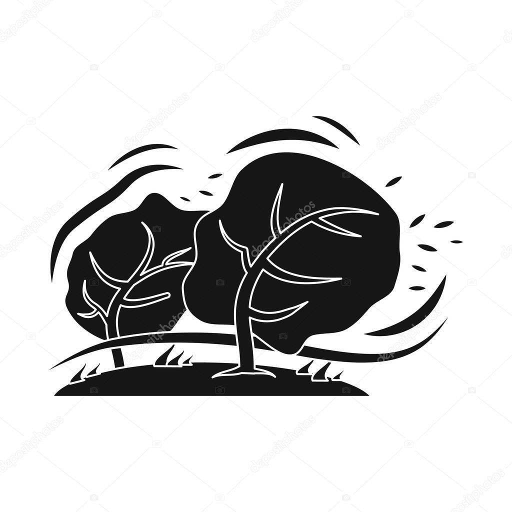 Vector illustration of natural and disaster symbol. Collection of natural and risk vector icon for stock.