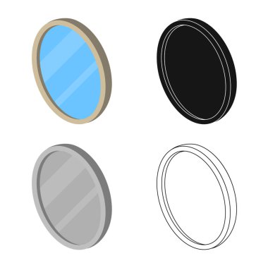 Bir yatak odası ve oda işaret illüstrasyon vektör. Yatak ve mobilya hisse senedi vektör çizim topluluğu.