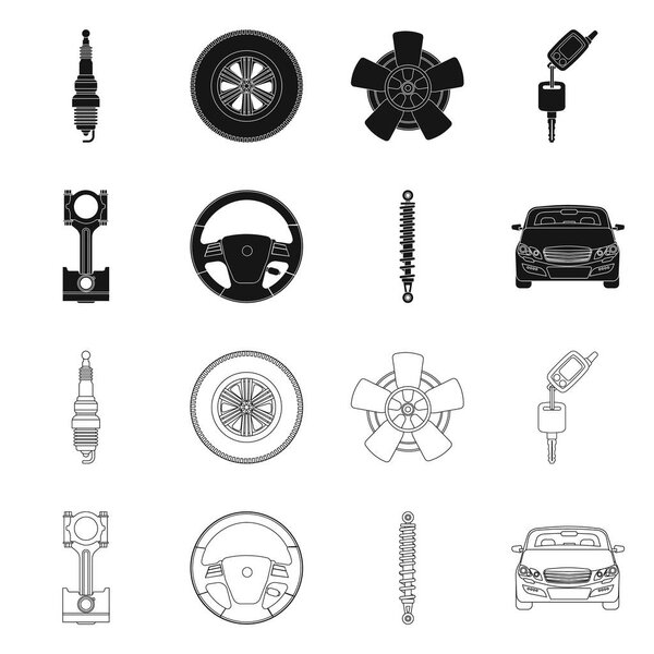 Изолированный объект автоматического и неполного знака. Коллекция авто- и автомобильных векторных иллюстраций
.