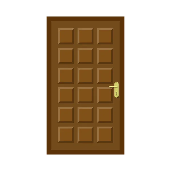 Isolated object of door and front sign. Collection of door and wooden stock vector illustration. — Stock Vector