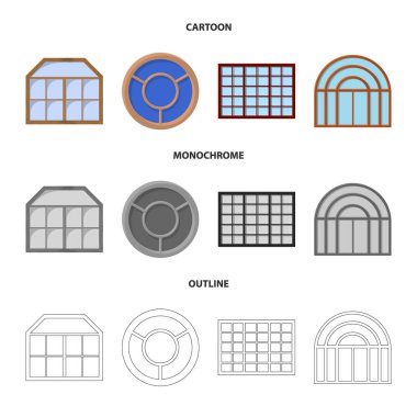 Kapı ve ön simge vektör Illustration. Kapı ve ahşap stok vektör çizim koleksiyonu.