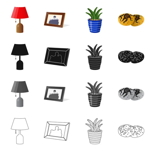 Vector ontwerp van dromen en nacht pictogram. Collectie van dromen en slaapkamer aandelensymbool voor web. — Stockvector