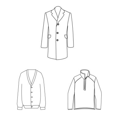 Adam ve giyim logo vektör tasarımı. Adam ve giyim hisse senedi vektör çizim topluluğu.