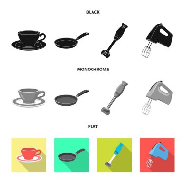 Tasarım mutfak ve aşçı işareti vektör. Mutfak ve cihaz hisse senedi simgesi için web topluluğu.