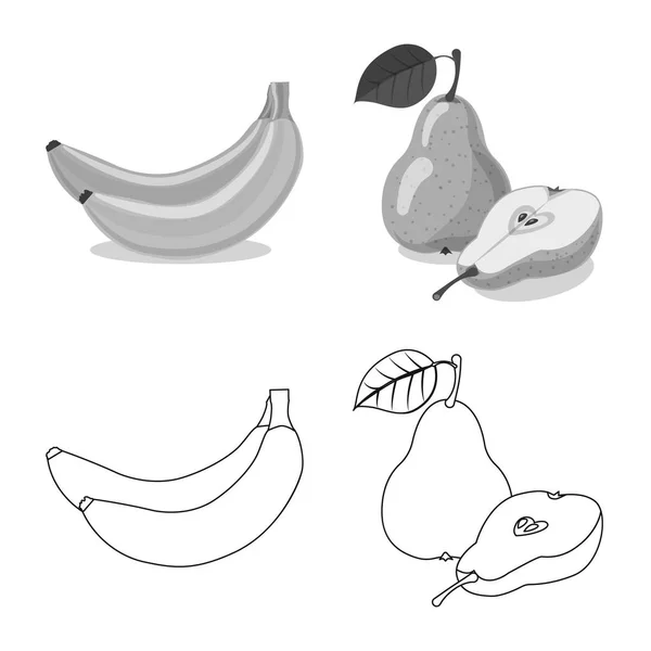 Vetores de Desenho De Banana Manga E Mirtilo Isolado Para Colorir e mais  imagens de Banana - iStock