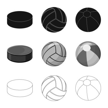 Spor ve topu simge vektör Illustration. Spor ve spor vektör simgesini hissenin koleksiyonu.