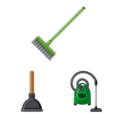 Temizlik ve servis işareti yalıtılmış nesne. Temizlik ve ev hisse senedi simgesi için web topluluğu.