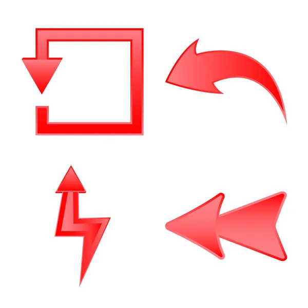 Objeto isolado de elemento e logotipo de seta. Coleta de elemento e símbolo de estoque de direção para web . — Vetor de Stock