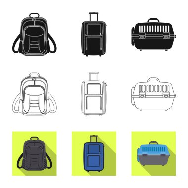Bavul ve Bagaj simgesi yalıtılmış nesne. Bavul ve yolculuk hisse senedi simgesi için web topluluğu.