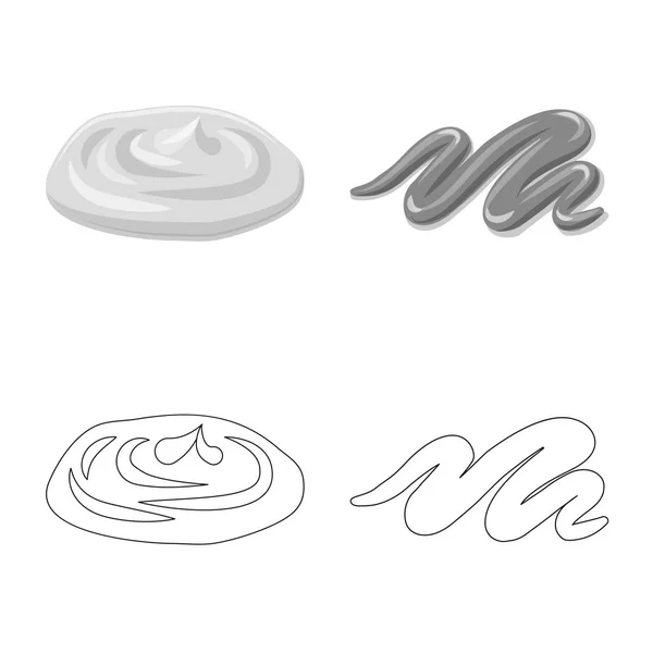 Diseño vectorial de hamburguesa y logo sándwich. Juego de hamburguesas y rebanadas para web . — Vector de stock