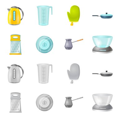 Mutfak ve yemek işaret yalıtılmış nesne. Mutfak ve cihaz hisse senedi simgesi için web topluluğu.