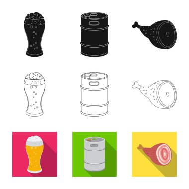 Bar ve pub logo yalıtılmış nesne. Pub ve iç hisse senedi simgesi için web topluluğu.