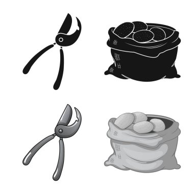 Çiftlik ve tarım işareti vektör tasarımı. Çiftlik ve bitki hisse senedi simgesi için web topluluğu.