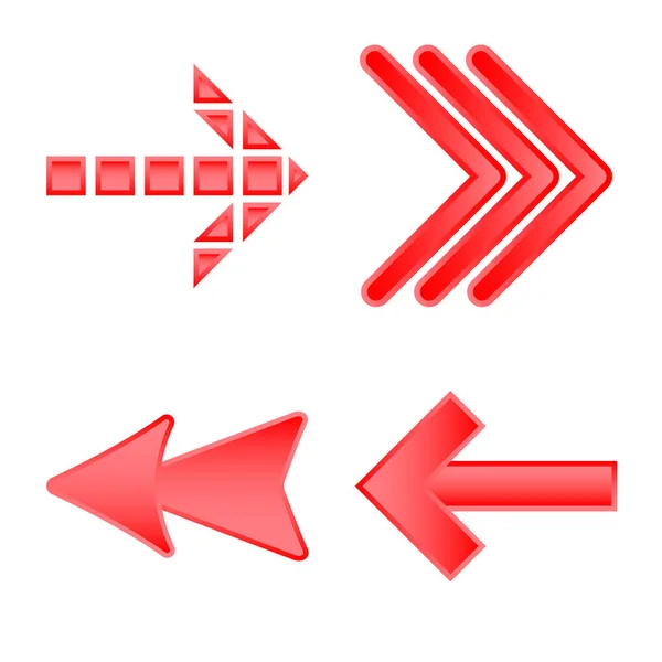 Diseño vectorial de elemento e icono de flecha. Conjunto de ilustración de vector de stock de elemento y dirección . — Vector de stock