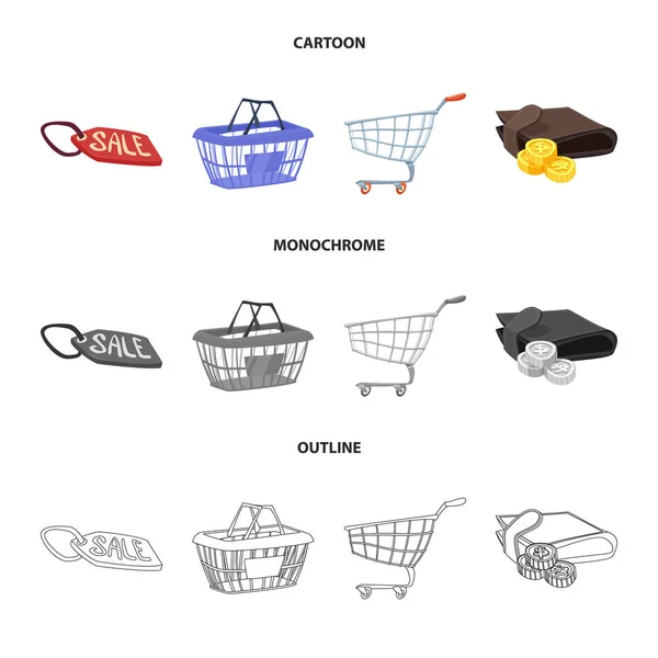 Illustrazione vettoriale dell'icona cibo e bevande. Raccolta di cibo e deposito simbolo di provvista per web . — Vettoriale Stock