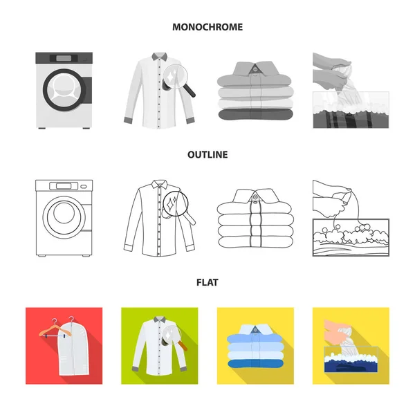 Vektorová design prádla a čisté ikonu. Kolekce prádla a oblečení skladem vektorové ilustrace. — Stockový vektor