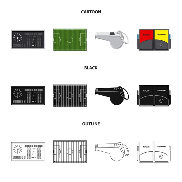 Ilustración vectorial de fútbol y cartelera. Colección de fútbol y torneo stock vector ilustración . — Archivo Imágenes Vectoriales