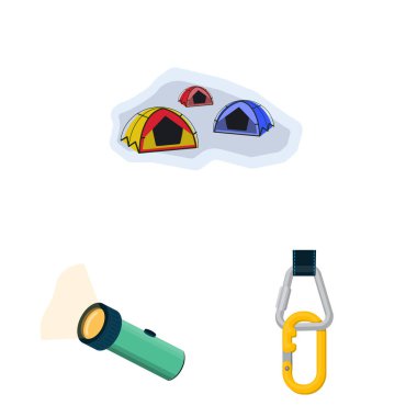 Dağcılık ve tepe logo yalıtılmış nesne. Kamp ve dağcılık Topluluğu web için hisse senedi simgesi.