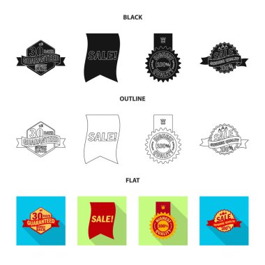 Amblem ve rozet simge vektör Illustration. Amblem ve etiket hisse senedi simgesi için web topluluğu.