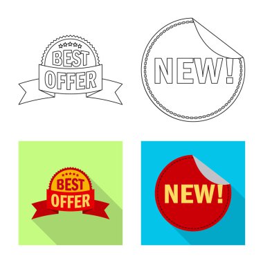 Amblem ve rozet logo vektör tasarımı. Amblem ve etiket stok vektör çizim topluluğu.