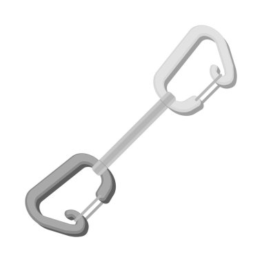 Dağcılık ve tepe simgesi yalıtılmış nesne. Dağcılık ve kamp set vektör simge stok için.