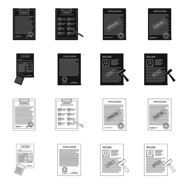 Ilustración Vectorial Forma Icono Del Documento Colección Ilustración Vectores Forma — Archivo Imágenes Vectoriales