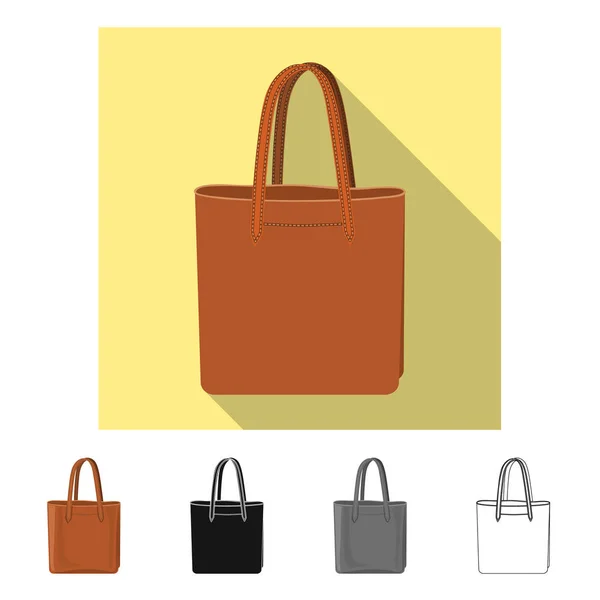 Illustration vectorielle de la valise et du symbole du bagage. Ensemble de valise et symbole de stock de voyage pour le web . — Image vectorielle