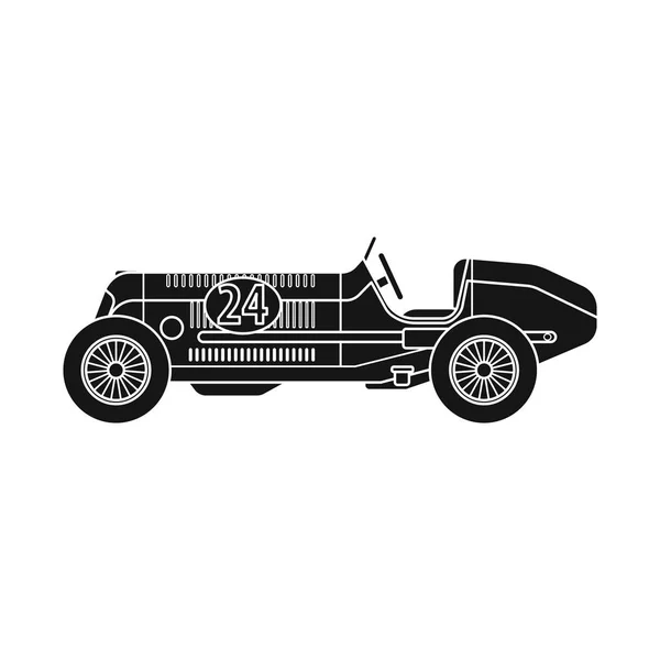 Objet isolé de voiture et icône de rallye. Jeu de voiture et illustration vectorielle de stock de course . — Image vectorielle